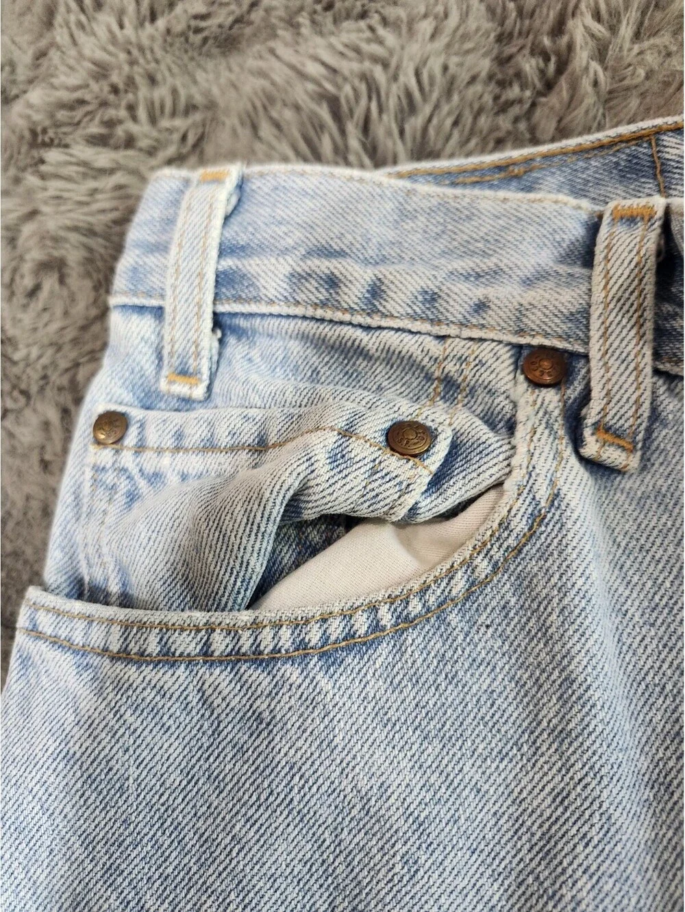 Vintage Levis 540 Men's Blue Jeans BROWN TAB Relaxed Fit Denim Size 36 X 34